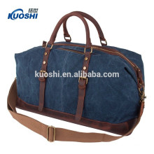 High quality canvas duffel bags with leather handle